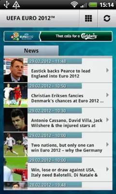 UEFA EURO 2012 by Carlsberg android App screenshot 0